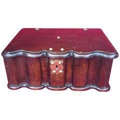 Antique Early 18th Century Rare Oak Bible Box, circa 1735