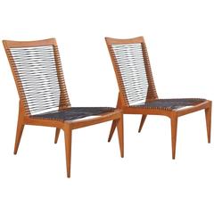 Pair of 1950 Louis Sognot Lounge Chairs 1