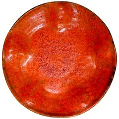 Glazed Ceramic Charger by Marcello Fantoni