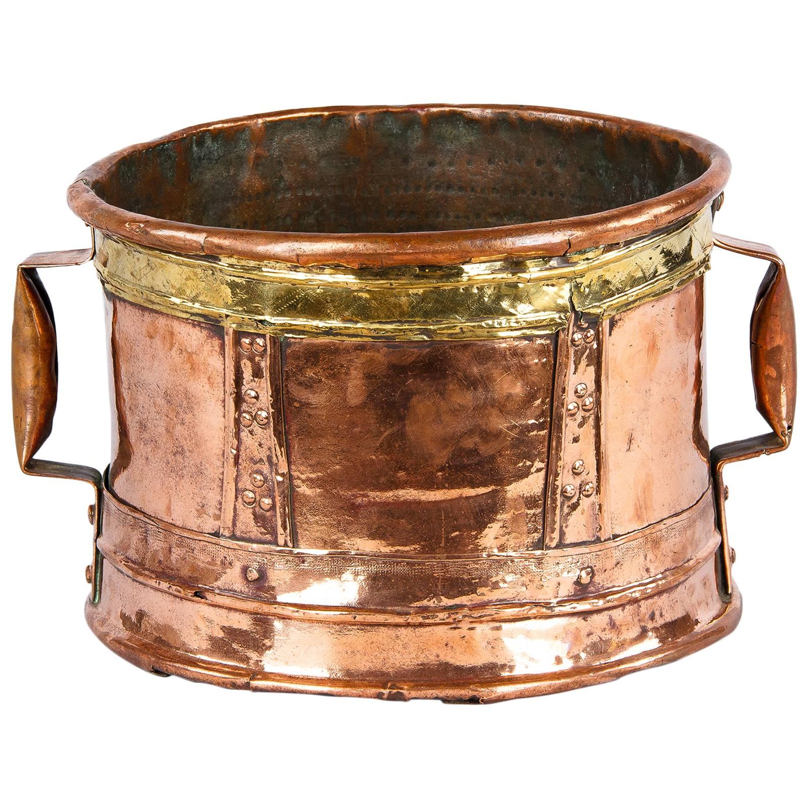 18th Century French Copper "Ferrat" Vessel