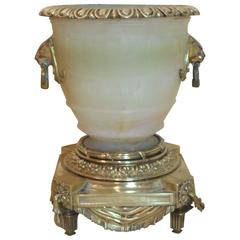 French Ormolu-Mounted Alabaster Centerpiece