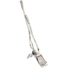 Modernist Polished Nickel Fire Tools in the Style of Donald Deskey 4