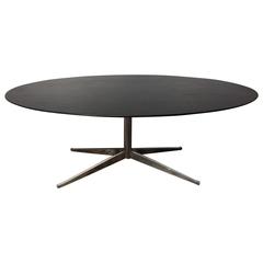 Florence Knoll Stained Walnut Elliptical Dining Table