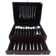 Vision by International Sterling Silver Flatware Set Eight Service 48 Pieces