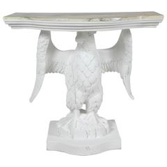 Carved Wood Eagle Console
