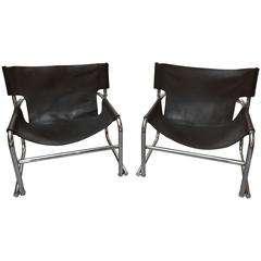 Pair of Rodney Kinsman T1 Sling Chairs