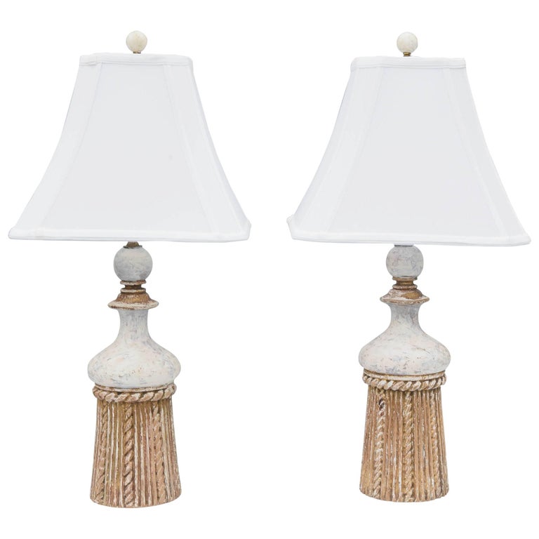 Parcel Gilt Italian Tassel Form Lamps, Seahaven Lighthouse Table Lamp