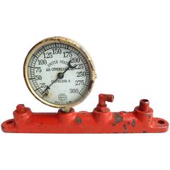 Early 20th Century Air Compressor Gauge/Industrial Design