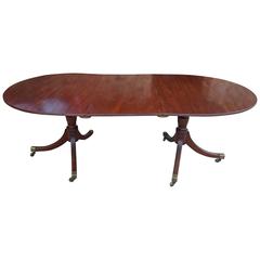 Antique Twin Pedestal Dining Table