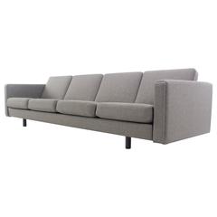 Dramatic Danish Modern Four-Place Sofa Designed by Hans Wegner