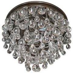 Hollywood Teardrop and Crystal Ball Chandelier with Chrome and Handblown Glass 6