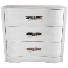 1940s Chest by Lorin Jackson for Grosfeld House with Nickeled Ribbon Pulls