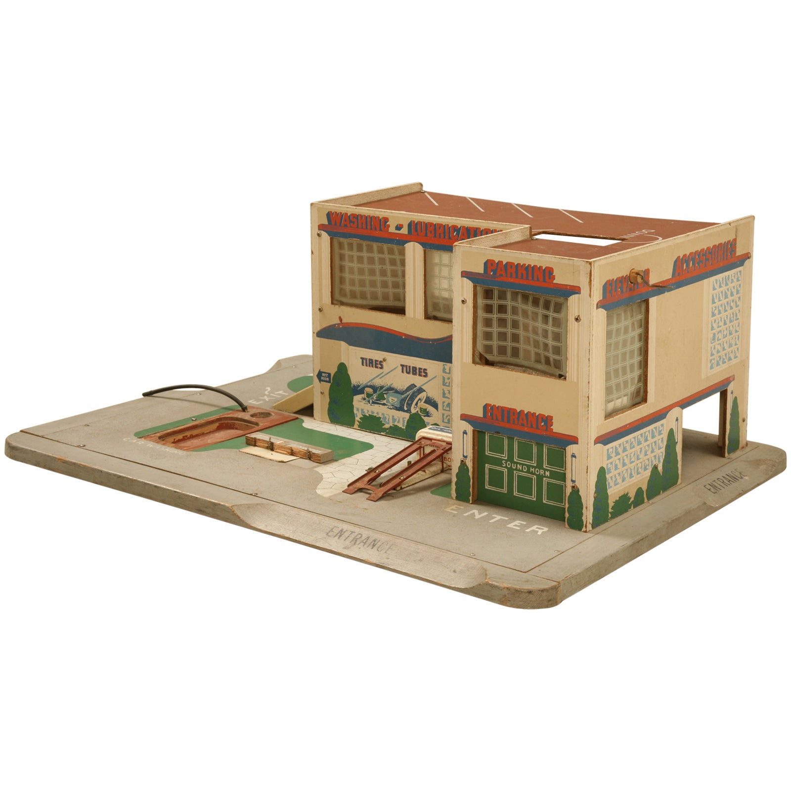 vintage toy garage