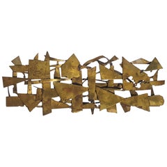 Signed Brutalist Wall Sculpture