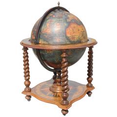 French Mid-Century Modern World Globe Bar, circa 1960s