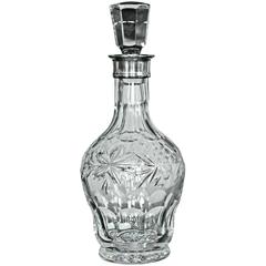 Crystal Decanter with Sterling Silver Neck