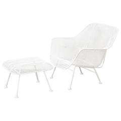 Russell Woodard "Sculptura" Large Lounge Chair with Ottoman 