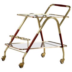 Amazing Bar Cart Designed Cesare Lacca, Italy, 1950