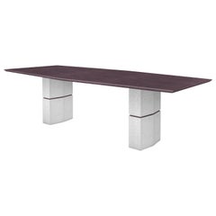 Frédéric Saulou, Unique Dining Table in Purple Slate