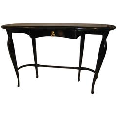 Curved Top 1950s Console with a Drawer 11