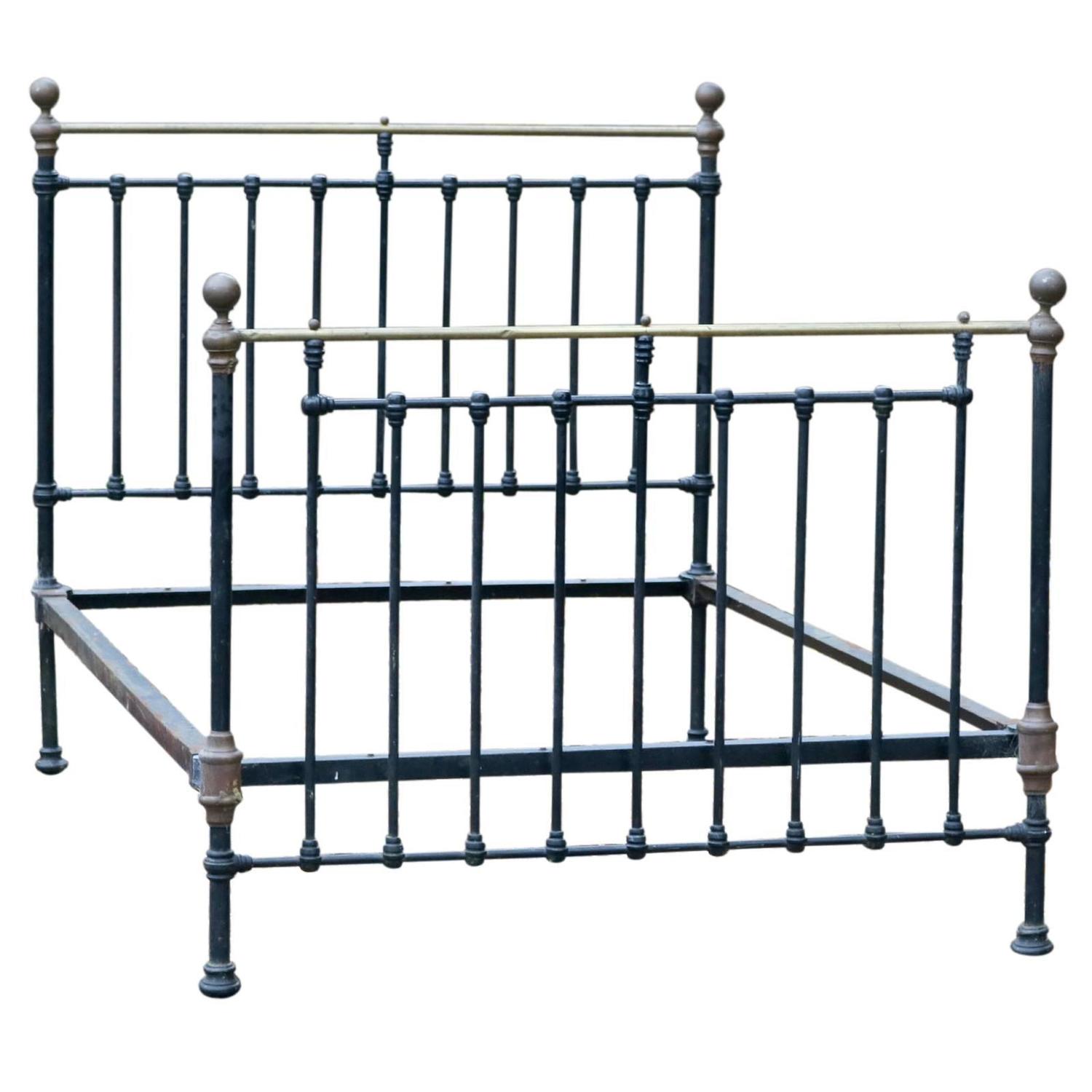 Victorian Brass and Iron Bed For Sale at 1stdibs