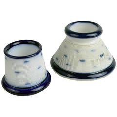 Two French Porcelain Match Strikers