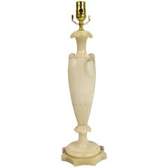 Neoclassical Style Italian Alabaster Table Lamp