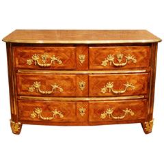 French Louis XIV Kingwood Veneered Commode