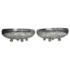 Pair of Shreve, Crump & Low Sterling Silver Fruit Bowls, San Francisco