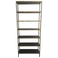 Large Acid Washed Bronze Etagere