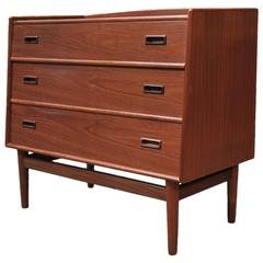 Danish Design Teak Chest and Dressing Table, 1950s Vintage Danish Design Teak Chest and Dressing Table, 1950s