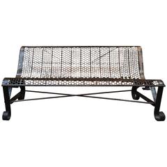 French Iron Garden Bench, 1940s