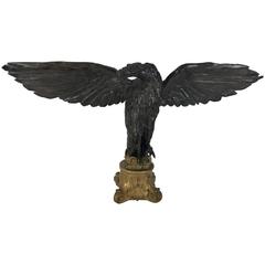 Folk Art Carved Wood Eagle