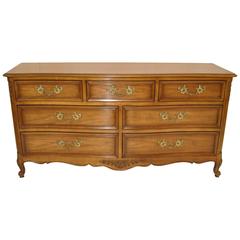 Retro Cherry Country French Chateau Seven-Drawer Dresser by Kindel