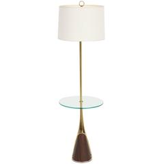 Laurel Floor Lamp with Table Shelf