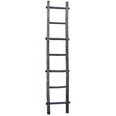 Large Rustic and Worn Bamboo Ladder