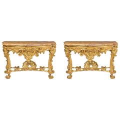 Pair of Roman Consoles, 18th Century 9