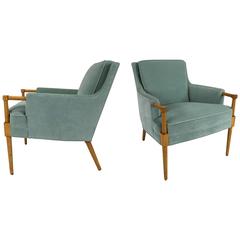 Pair of Lounge Chairs in the Style of Andre Arbus