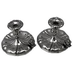 Silver Italian Pair of Candlesticks, Made circa 1875-1880 3