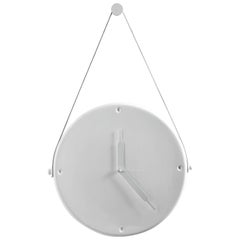 Horamur White Wall Clock Designed by Jaime Hayon