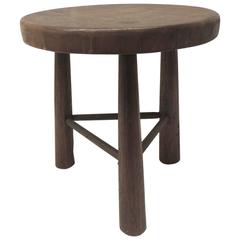 Vintage Wood Tripod Three-Legged Stool