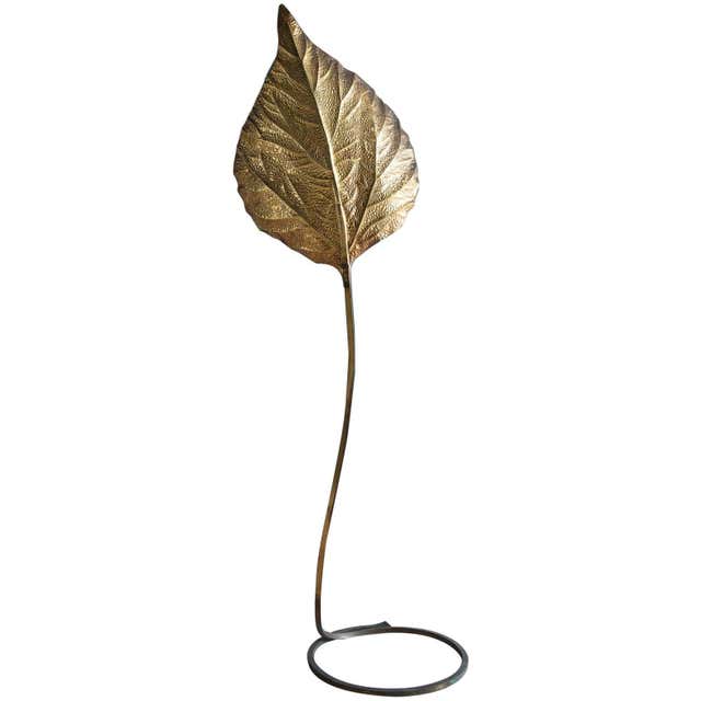 Tommaso Barbi Leaf-Shaped Floor Lamp at 1stDibs | barbimadein
