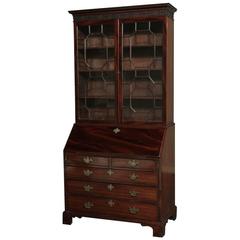 19th Century Mahogany English Secretary, Bookcase by Thomas Wilson (1799–1854)