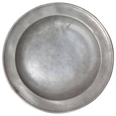 18th Century English Pewter Plate