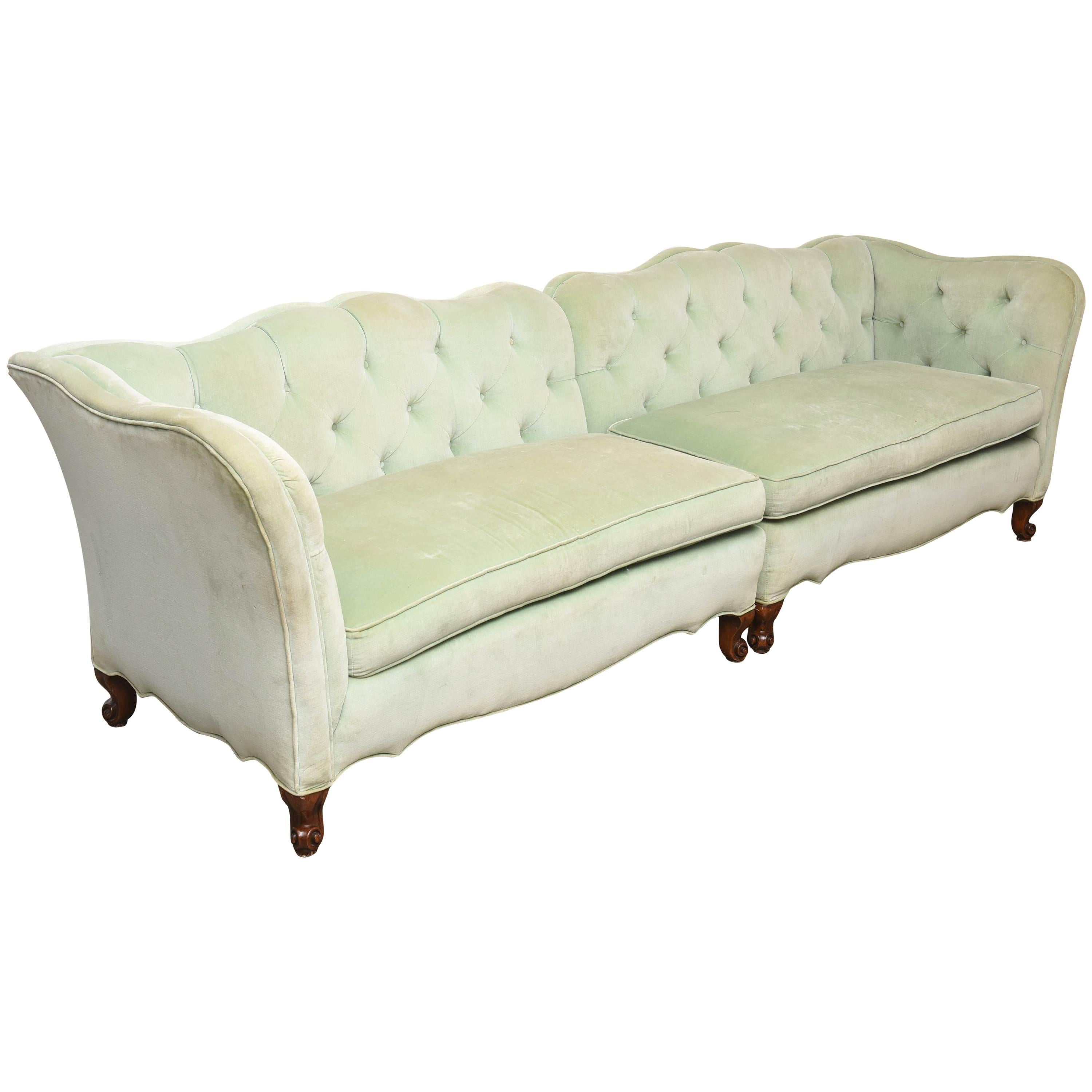 Hollywood Glam 2 Piece Sofa For Sale