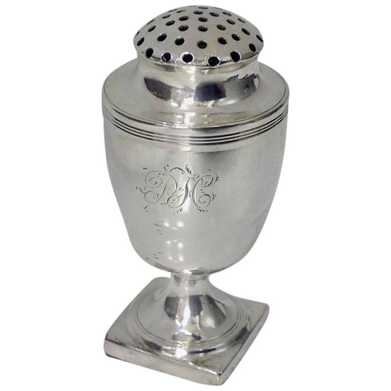 Silver Pounce Pot, London 1815, Stephen Adams at 1stDibs