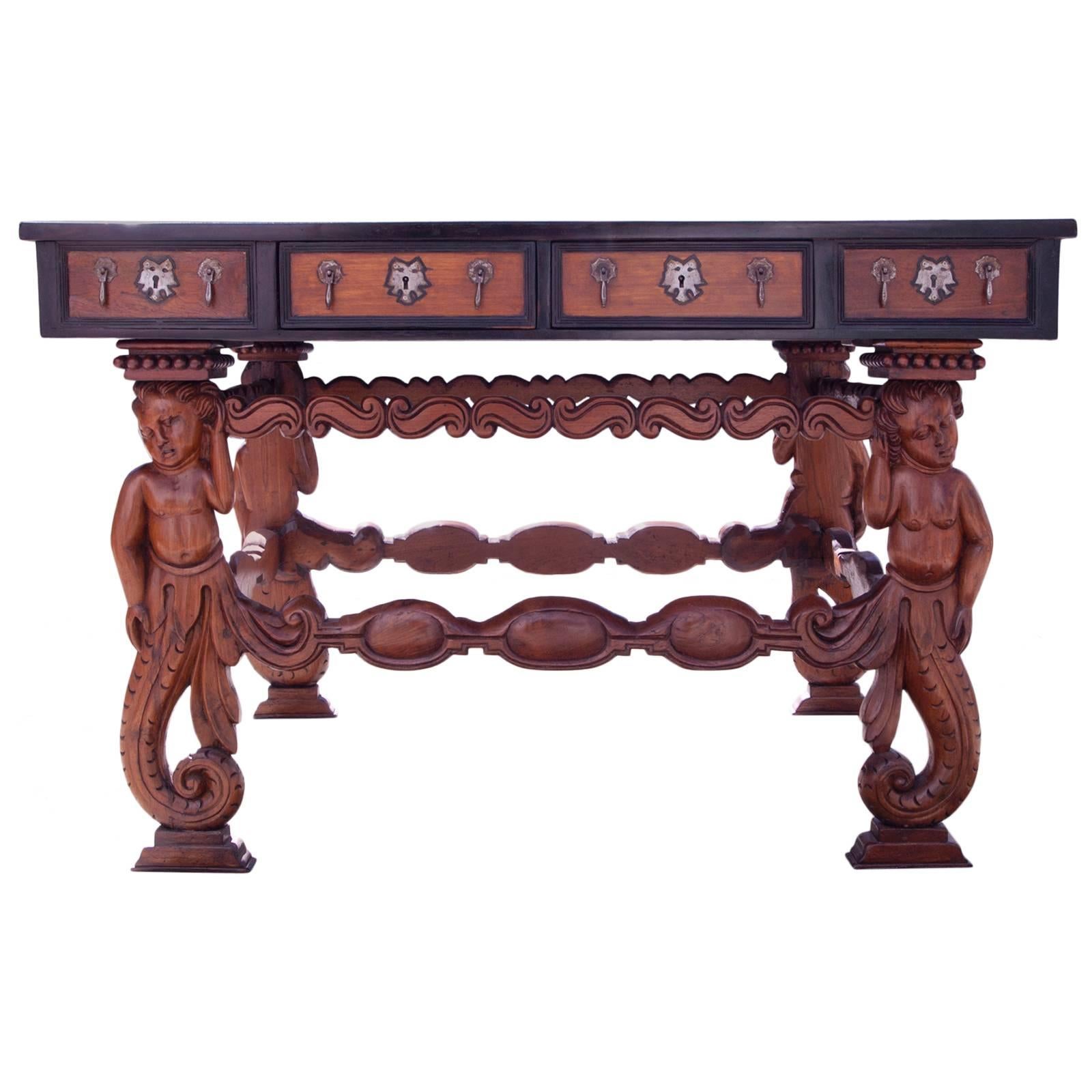 17th Century Indo-Portuguese Hall Table For Sale