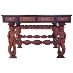 Antique 17th Century Indo-Portuguese Hall Table