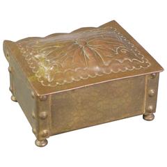 Swiss Art Nouveau Brass Box