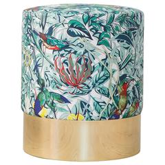 Azucena Stool in Hermès Silk Textile